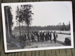 Photo of German Column Beside the Autobahn