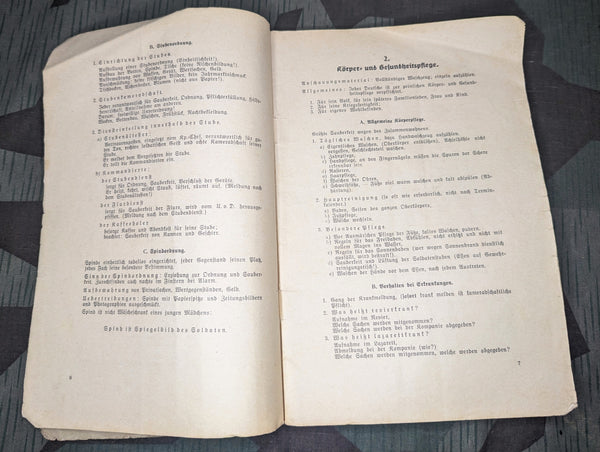 Unterrichts Themen Training for NCO's and Squad Leaders 1942