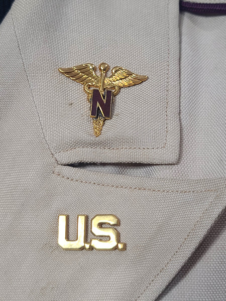 Army Nurse Beige Jacket (as-is) <br> (34" Bust)