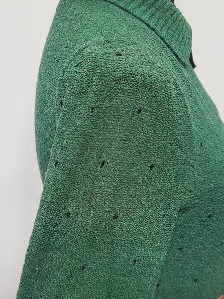 Green Knit Top and Skirt Set <br> (B-36" W-26" H-36")