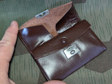 NOS German Dark Brown Wallet with Coin Purse