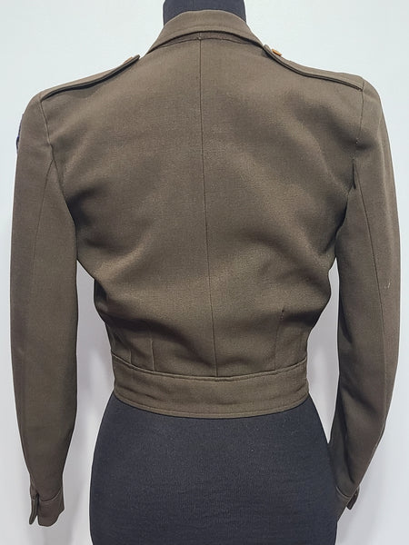 Women's Ike Jacket Red Lining Theater Made 9th Air Force (B-36" W-27")