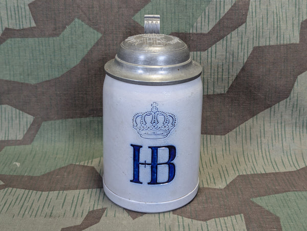 WWI Kgl. Hofbräuhaus München 0,5L Krug with Lid Martin Pauson