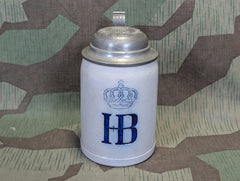 WWI Kgl. Hofbräuhaus München 0,5L Krug with Lid Martin Pauson