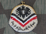 Tiny WWI Era German Beaded Patriotic Purse
