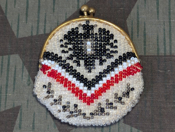 Tiny WWI Era German Beaded Patriotic Purse