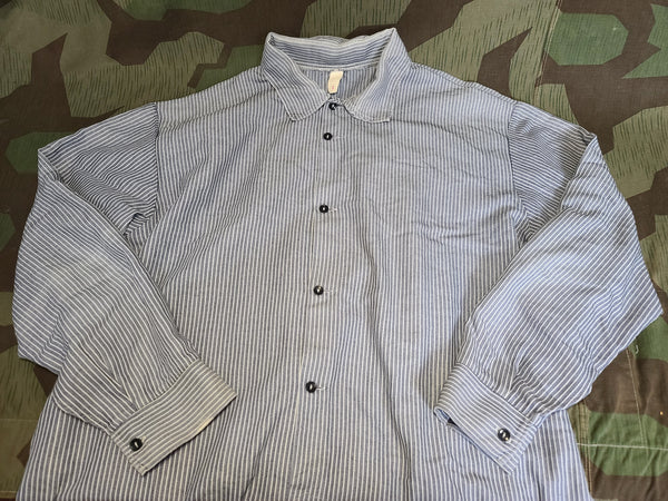 German Men's Stripe Work Shirt (~48" Chest)