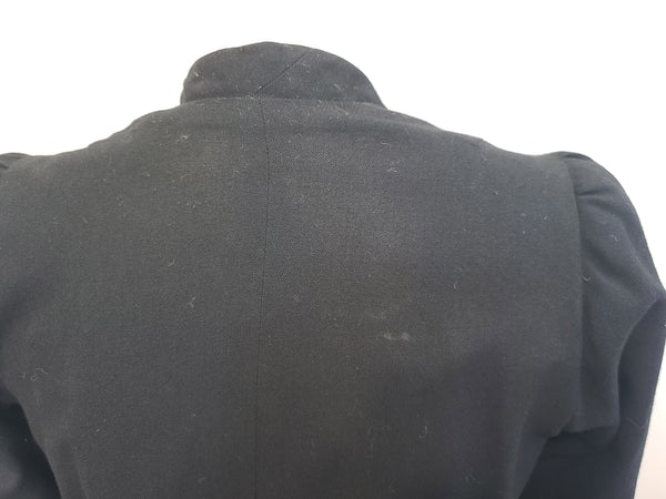 German Black Dress with Fur Trim <br> (B-34" W-29.5" H-38")