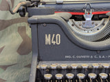 Olivetti M40 Simplified Kriegsausführung Italian German Typewriter (Needs Work)