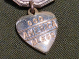 God Bless America Signal Corps Sweetheart Pin