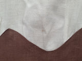 Brown and Tan Colorblock Linen Dress <br> (B-36" W-26.5" H-37")