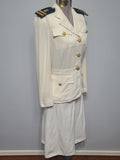 NNC Navy Nurse White Uniform Jacket and Skirt <br> (B-33" W-25" H-33.5")