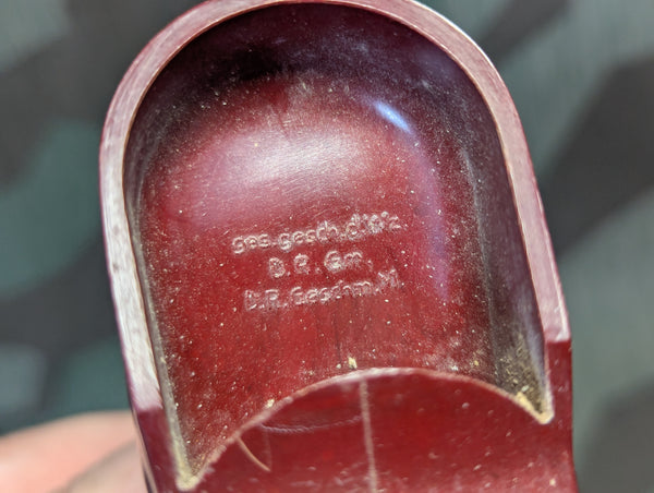Original Puder Stiefel Bakelite Boot Powder Container AS-IS