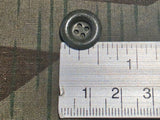 Original Feldgrau Shirt Buttons Dished Metal 14mm 4 Hole