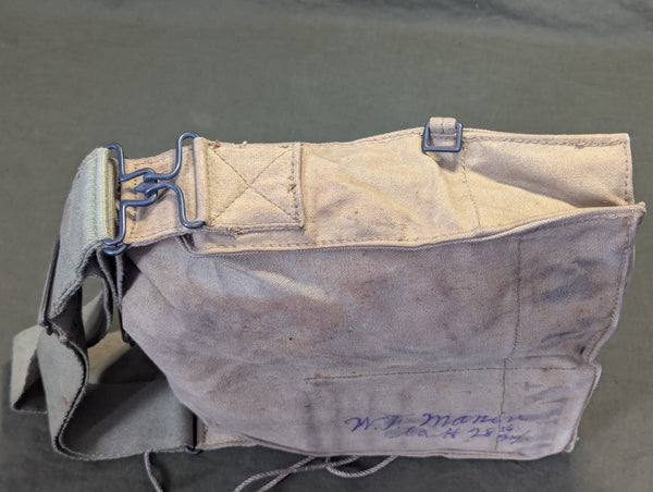 Original 1917 US Gasmask Size 3 Named W.F.Manire