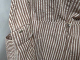 Army Nurse Seersucker Hospital Dress and Cap (Named) <br> (B-34" W-25" H-33")
