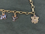 Army Letter Charm Sweetheart Bracelet