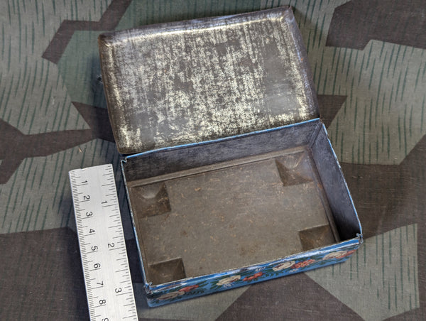 Blue Printed Cookie Tin