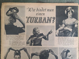 Koralle Magazine 31 Juli 1940 (How to Wear a Turban Hat)