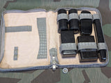 German Hygiene Kit in Gray Leather Case Bakelite Pieces