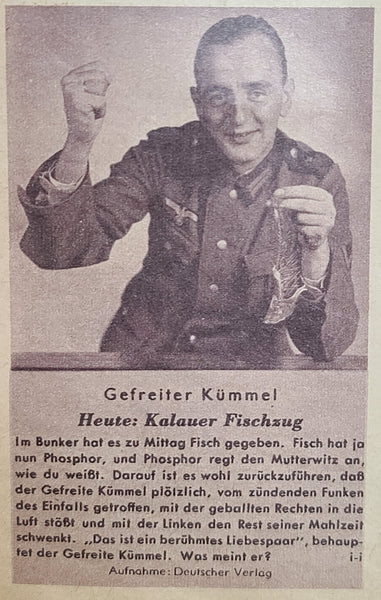 Erika Magazine Februar 1940 (Nr. 8) (Feldpost, Snowball Fights, Drawings)