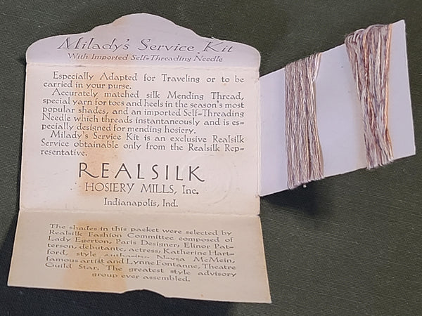 Milady's Hosiery Kit for Repairing Stockings