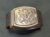 Army Sweetheart Locket Cuff Bracelet
