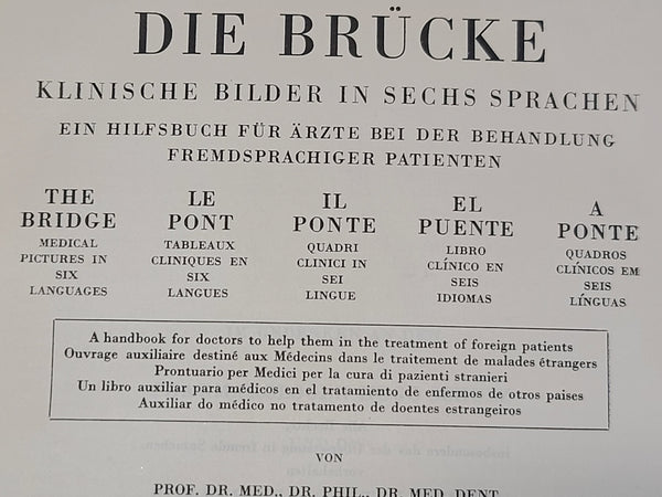 Die Brücke 1941 Doctor's Handbook in 6 Languages