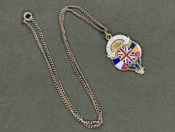 WWI United We Stand Necklace