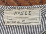 WAVES Seersucker Garrison Cap (Size 21 1/2)