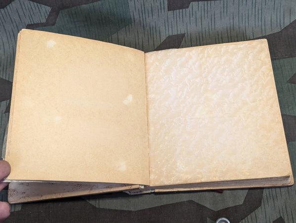 Empty Photo Album Soldatenzeit Hand Painted Wood Cover 9 Battr. Regt.257