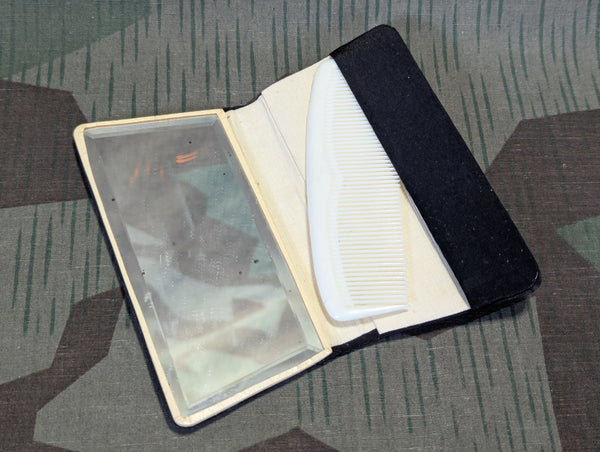 German Women's Pocket Mirror and Comb Set