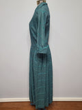 Teal Green Stripe Design Dress <br> (B-34" W-27")
