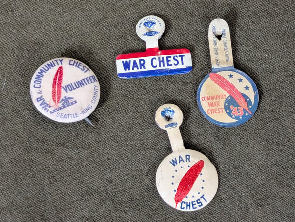 Community War Chest Pin & Tab Lot