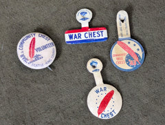 Community War Chest Pin & Tab Lot
