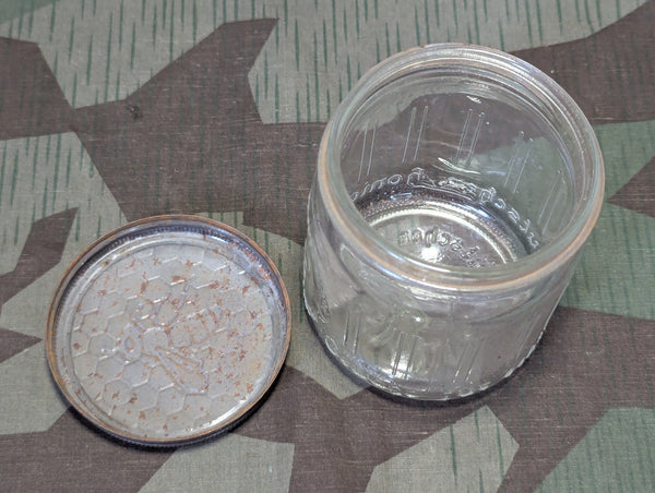 Deutscher Imker Glass Honey Jar Embossed Steel Lid