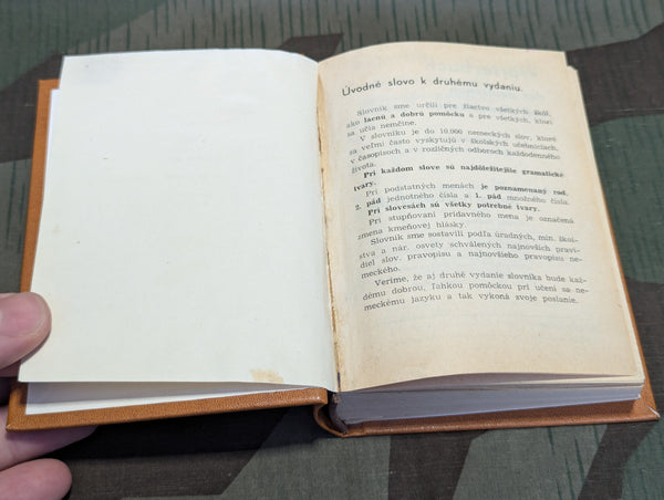 Deutsch - Slowakisch German - Slovakian Dictionary 1941