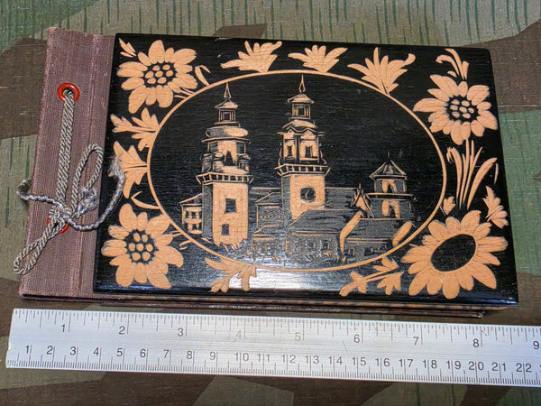 Krakow 1941 Carved Soldier's Photo Album