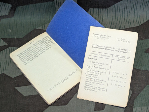 Ausbildungsvorschrift für die Infanterie 1940 Book H. Dv. 103/9 Heft 9
