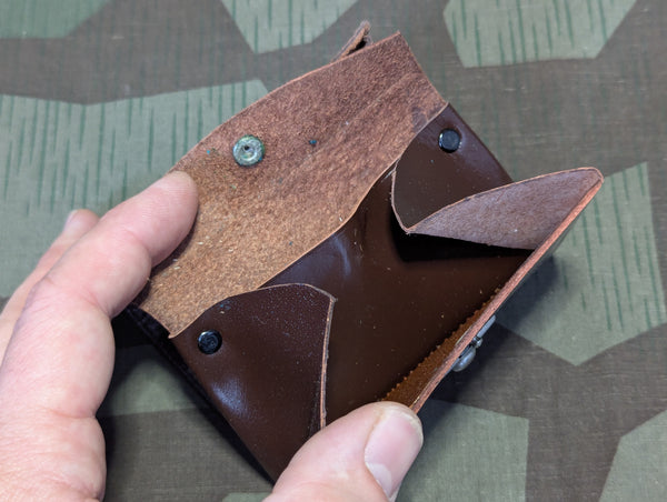 NOS German Dark Brown Wallet with Coin Purse