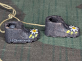Tiny Wooden Gebirgs Boots Necklace
