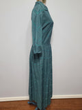 Teal Green Stripe Design Dress <br> (B-34" W-27")