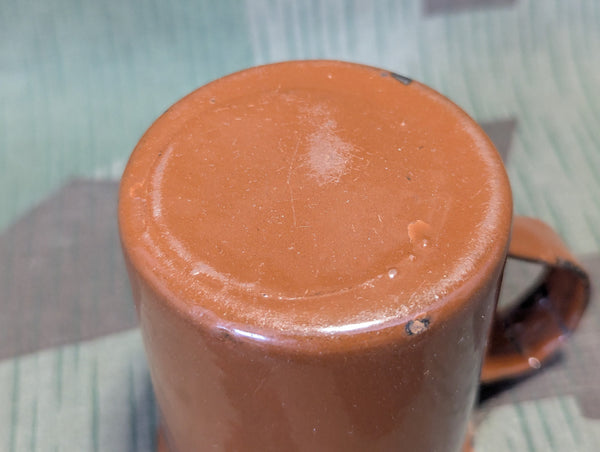 Enamel Cup Made from Stick Grenade Head