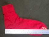 Red Bobby Socks with Original Label NOS (Fits Shoe Size 6.5-7)