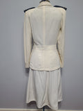NNC Navy Nurse White Uniform Jacket and Skirt <br> (B-33" W-25" H-33.5")