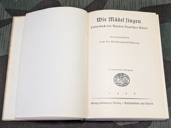 Wir Mädel Singen BDM Song Book 1938