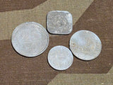 Lot of 4 Netherlands Coins (1941 & 1942)