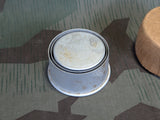 Collapsible German Aluminum Cup w Paper Container
