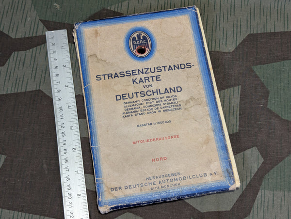 German DDAC Road Condition Map 1936