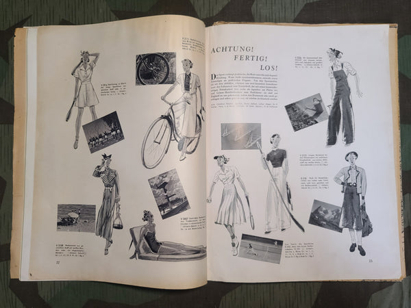 Neue Modern Welt June 1937 Fashion Magazine with Patterns